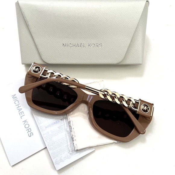 New in Case Original MICHAEL KORS Montecito Sunglasses Butterfly Beige MK2205 - Picture 12 of 12